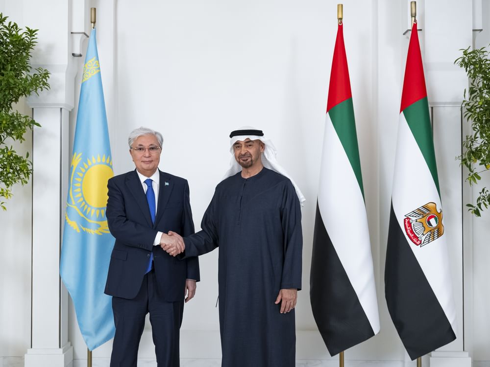 UAE President Discusses Strengthening Ties with Kazakhstan During Visit