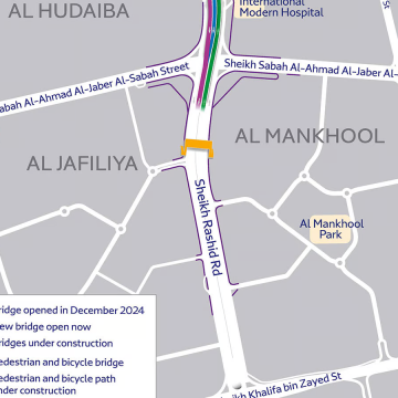 RTA Unveils New Two-Lane Bridge on Sheikh Rashid Road in Dubai