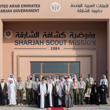 Sharjah Ruler Unveils New Building for Sharjah Scout Mission