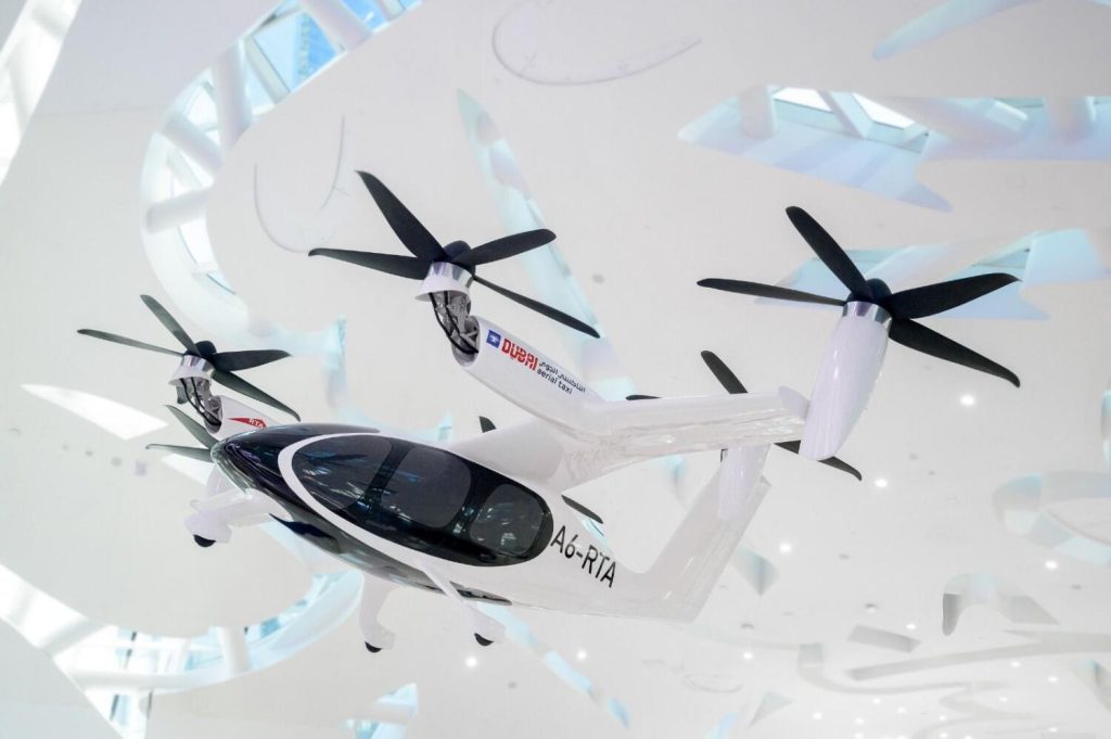 Dubai Unveils Prototype of Future Flying Taxi Service Set to Launch in 2026