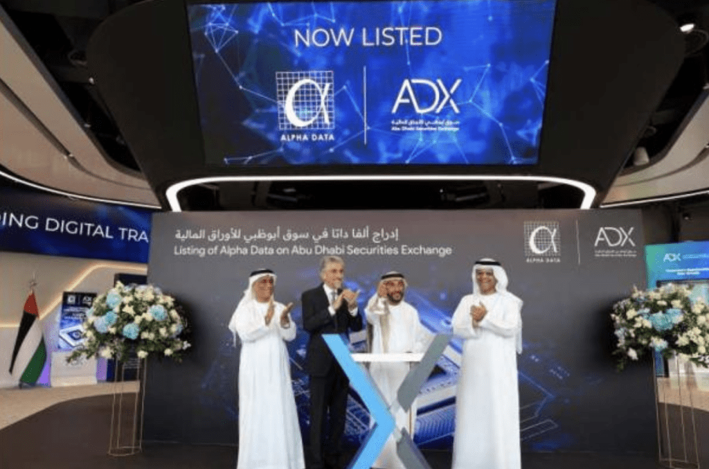 Abu Dhabi Securities Exchange Celebrates Alpha Data's Successful Listing