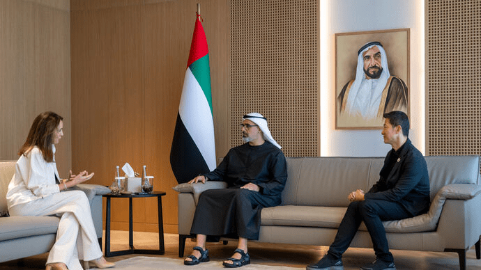 H.H. Sheikh Khaled Welcomes OpenAI CFO to Discuss AI Innovations