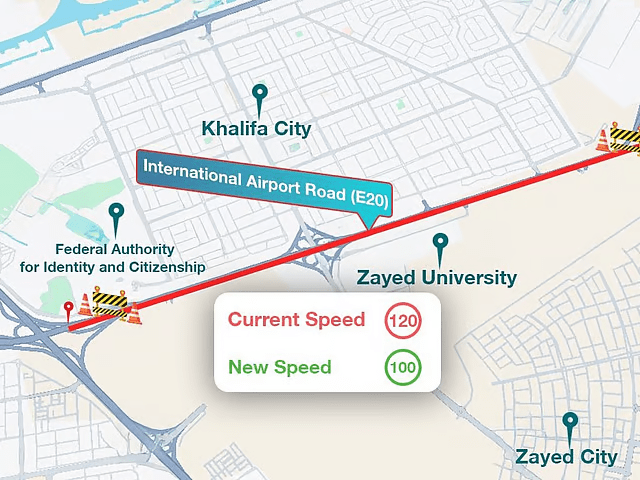 New Speed Limits Set for Major Highways in Abu Dhabi
