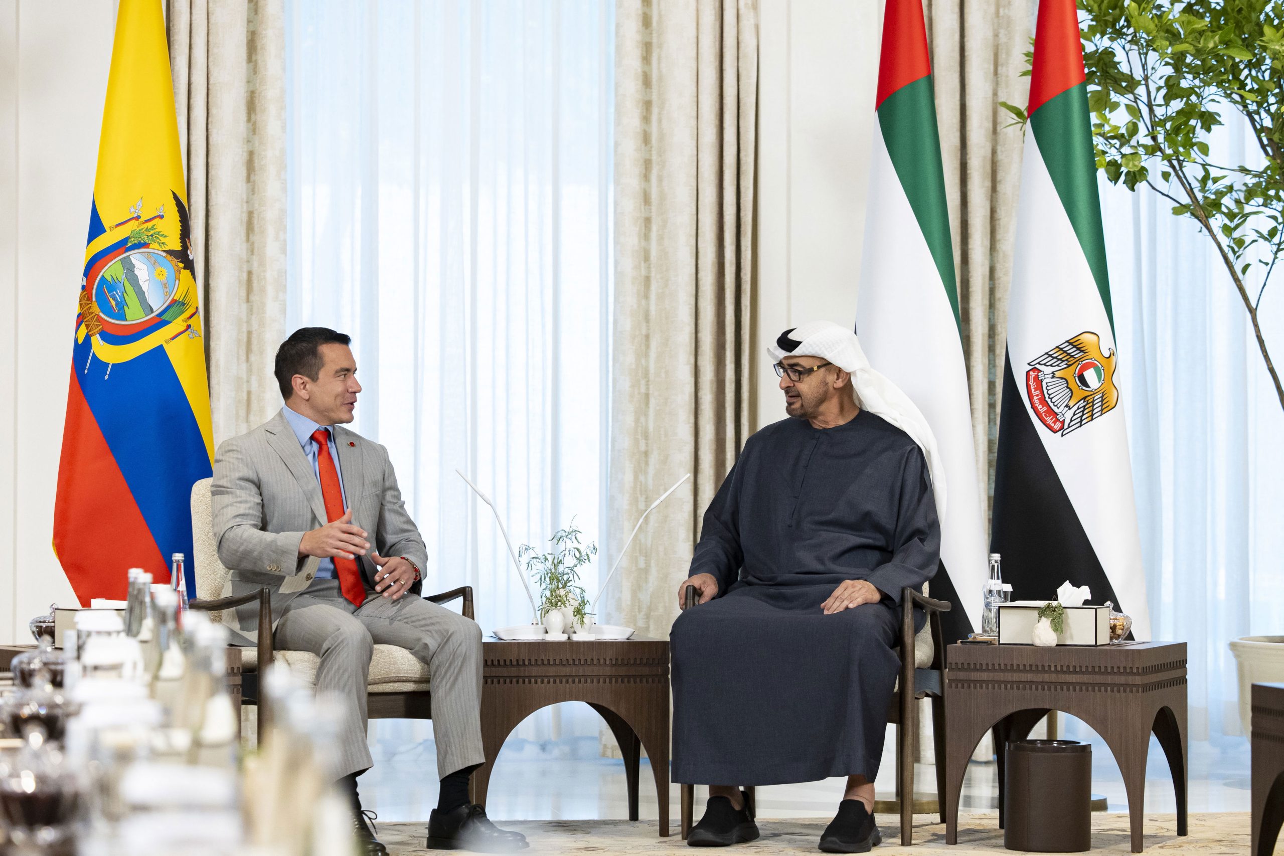 UAE and Ecuador Presidents Discuss Enhancing Bilateral Cooperation