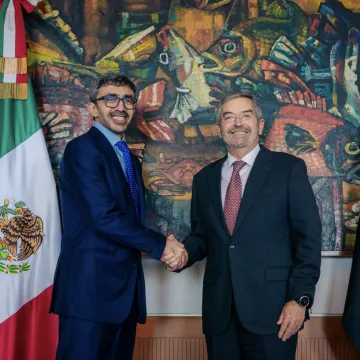 Sheikh Abdullah bin Zayed Meets Mexican Foreign Secretary in Mexico City