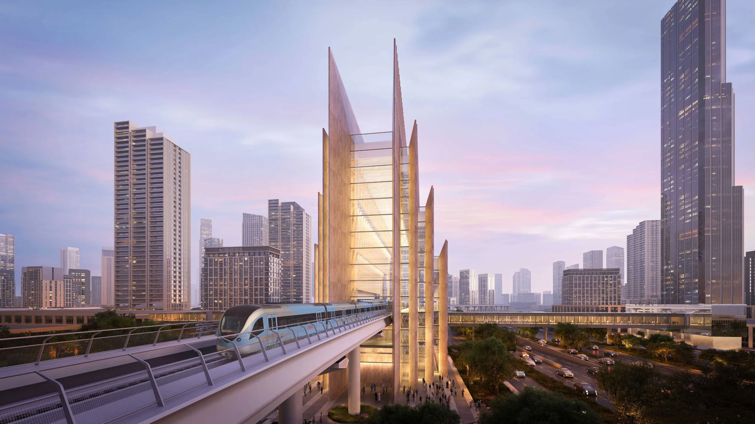 Dubai Metro's New Blue Line Station Set to Become World's Tallest