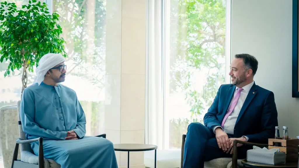 Sheikh Abdullah bin Zayed Meets with Belgium's Deputy Prime Minister