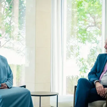 Sheikh Abdullah bin Zayed Meets with Belgium's Deputy Prime Minister