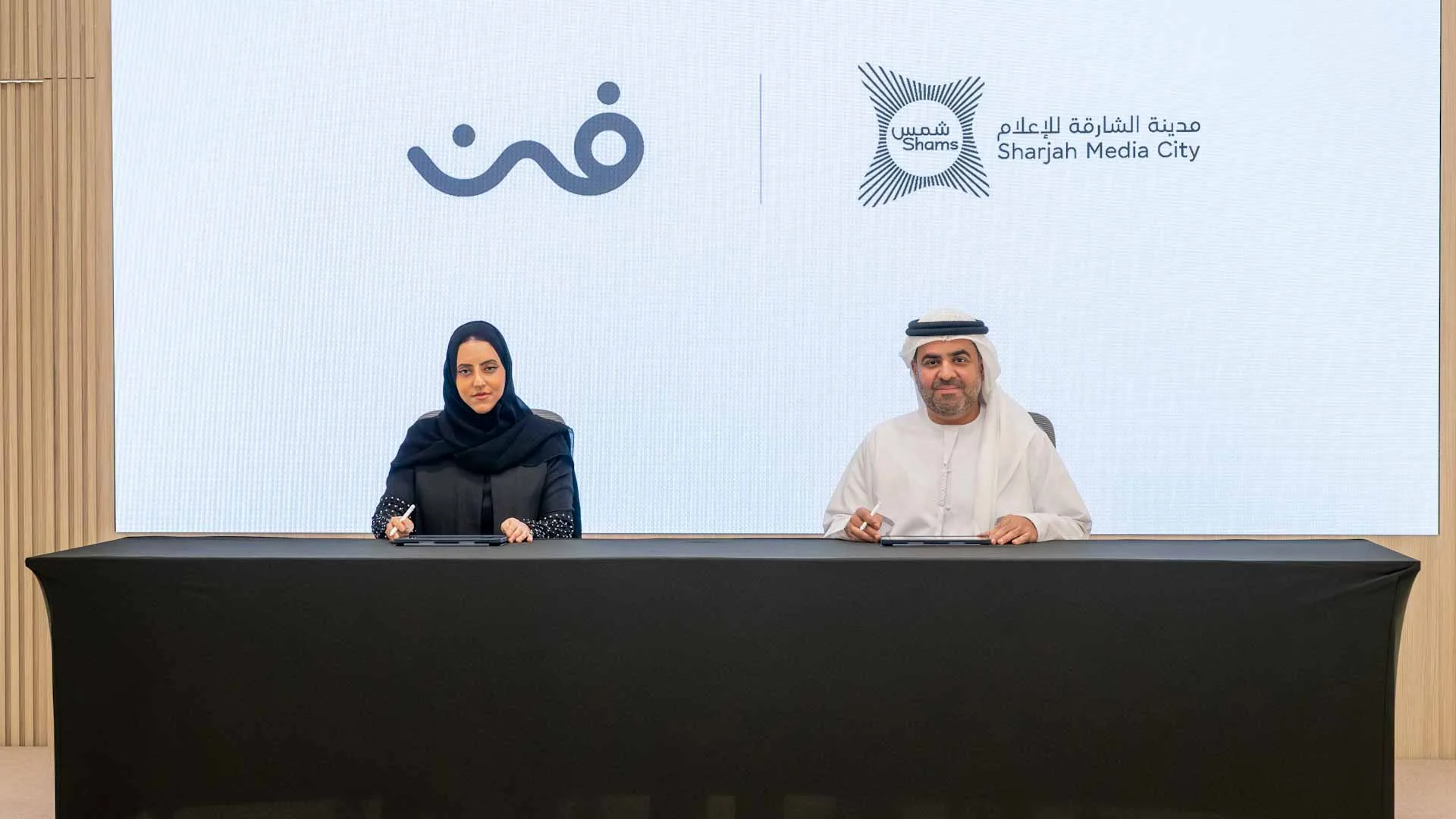Shams and FANN Sign MoU to Enhance Youth Media and Arts in Sharjah Shams and FANN Sign MoU to Enhance Youth Media and Arts in Sharjah
