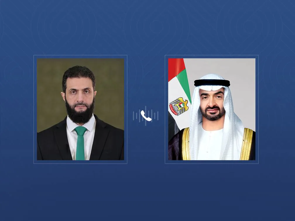 UAE and Syrian Presidents Exchange Eid Al-Adha Greetings in Phone Call