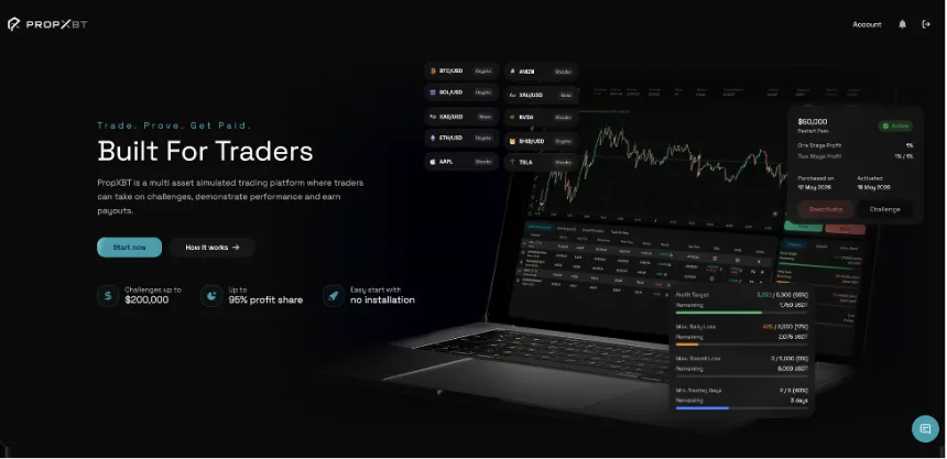 PropXBT Unveils Innovative Multi-Asset Trading Challenge Platform