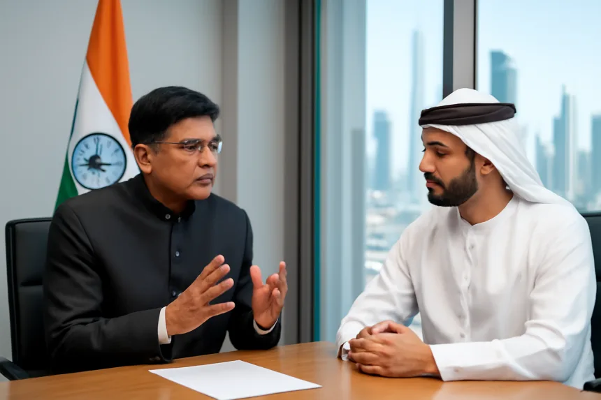 output1-33.png Union Minister Piyush Goyal Discusses India-UAE Trade Relations