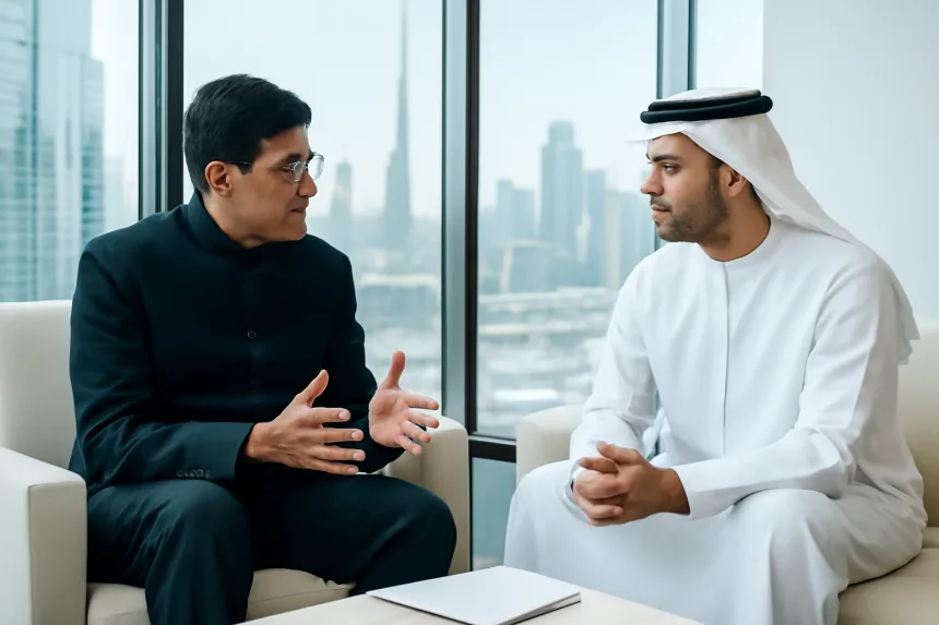 output1-4.png Piyush Goyal and UAE Envoy Discuss Strategic Partnership Enhancements