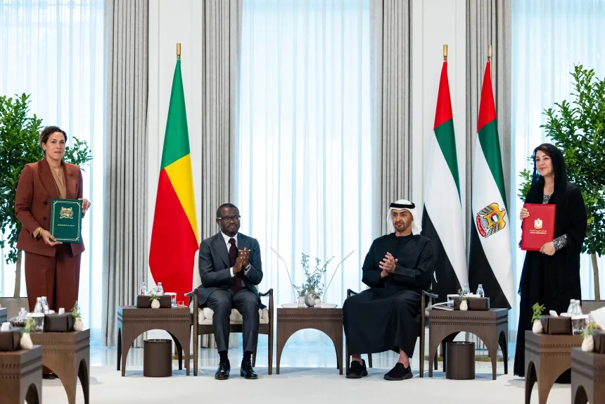 YKFUVERNEZFABGB4QZZOB2DJQI.jpg UAE and Benin Forge New Trade Agreement in Abu Dhabi