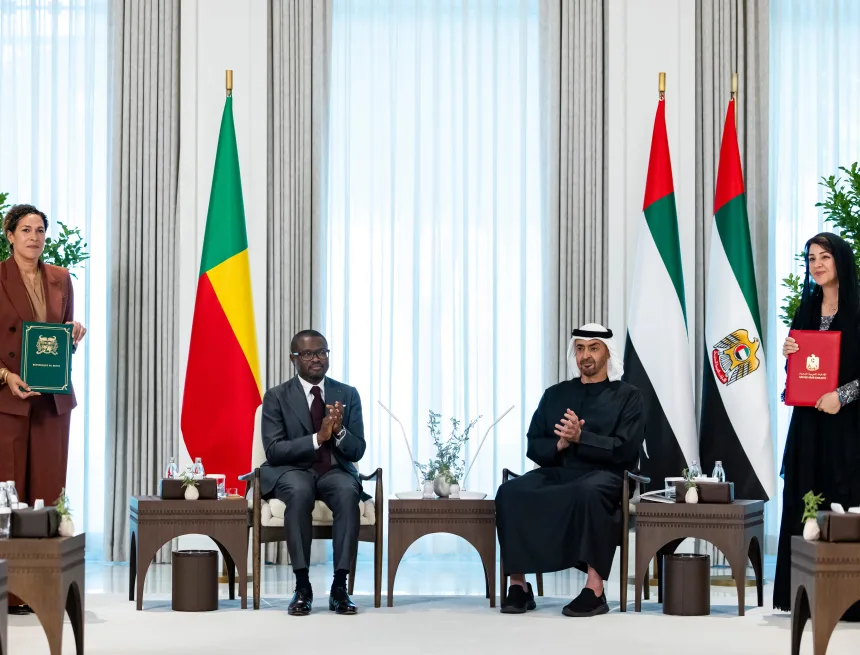 YKFUVERNEZFABGB4QZZOB2DJQI.jpg UAE and Benin Forge New Trade Agreement in Abu Dhabi
